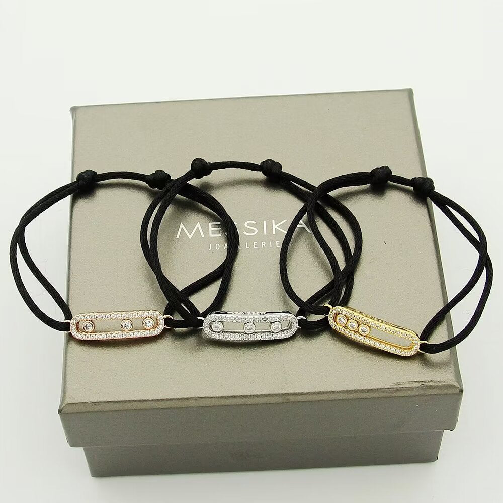 [LunaMar]CARE(S) PAVÉ CORD BRACELET