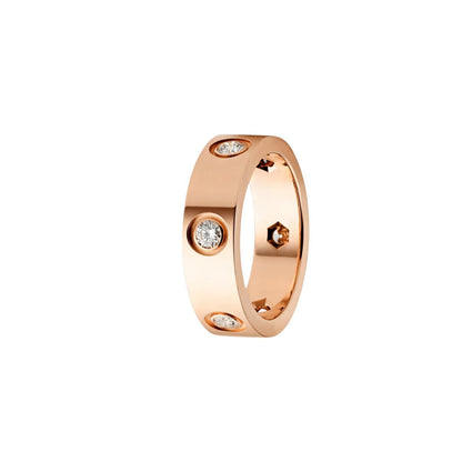 [LunaMar]LOVE 5.5MM 6 DIAMONDS RING