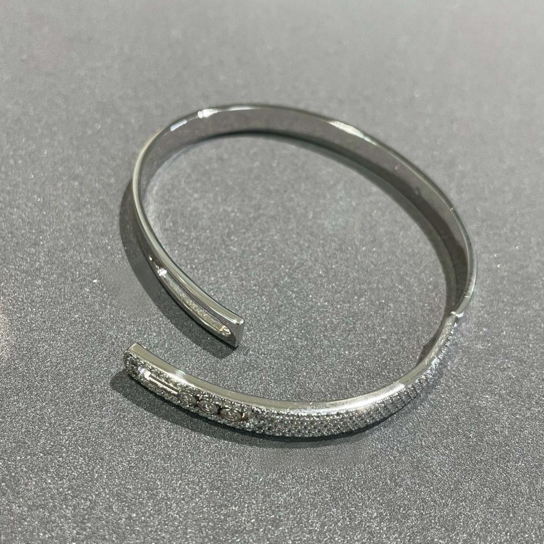 [LunaMar]MOVE NOA PAVÉ DIAMOND BANGLE BRACELET