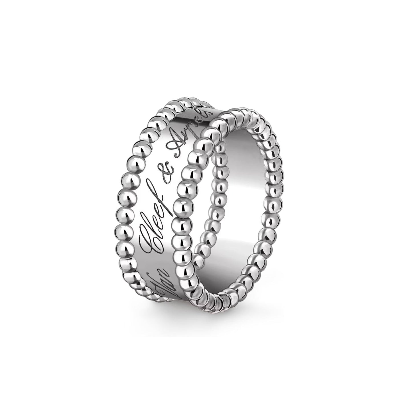 [LunaMar]SIGNATURE DUAL-BEADED BAND RING