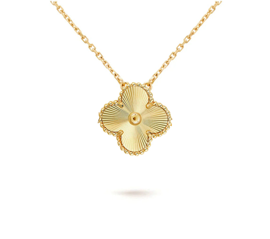 [LunaMar]15MM CLOVER FLOWER PENDANT NECKLACE COLLECTION