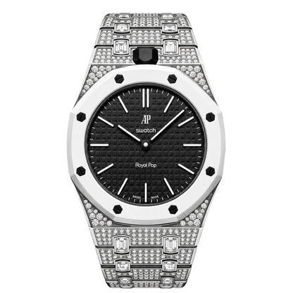 [LunaMar]Royal Oak Pop Exclusive Bioceramic Case & Bioceramic Strap Full Diamond