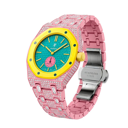 [LunaMar]Royal Oak Pop Exclusive Bioceramic Case & Bioceramic Strap Full Diamond