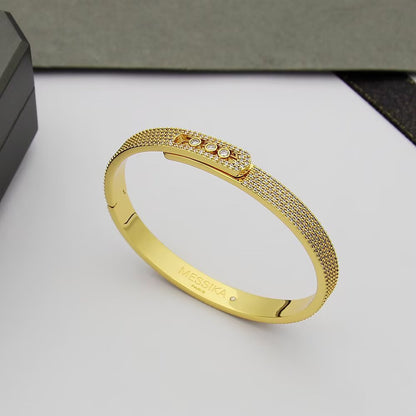 [LunaMar]MOVE NOA FULL-PAVÉ DIAMOND BANGLE BRACELET