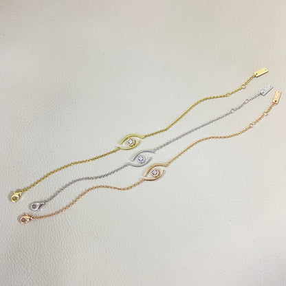 [LunaMar]LUCKY EYE PAVÉ-SET DIAMOND BRACELET