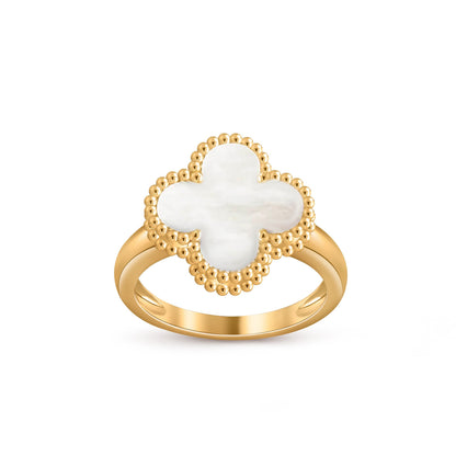 [LunaMar]LUCKY CLOVER VINTAGE GOLD RING COLLECTION