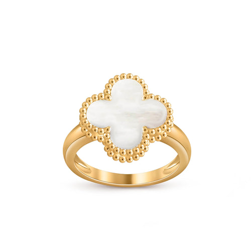 [LunaMar]LUCKY CLOVER VINTAGE GOLD RING COLLECTION