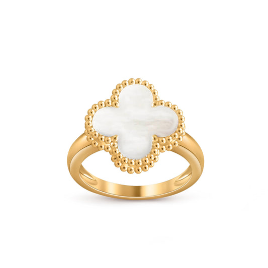 [LunaMar]LUCKY CLOVER VINTAGE GOLD RING COLLECTION