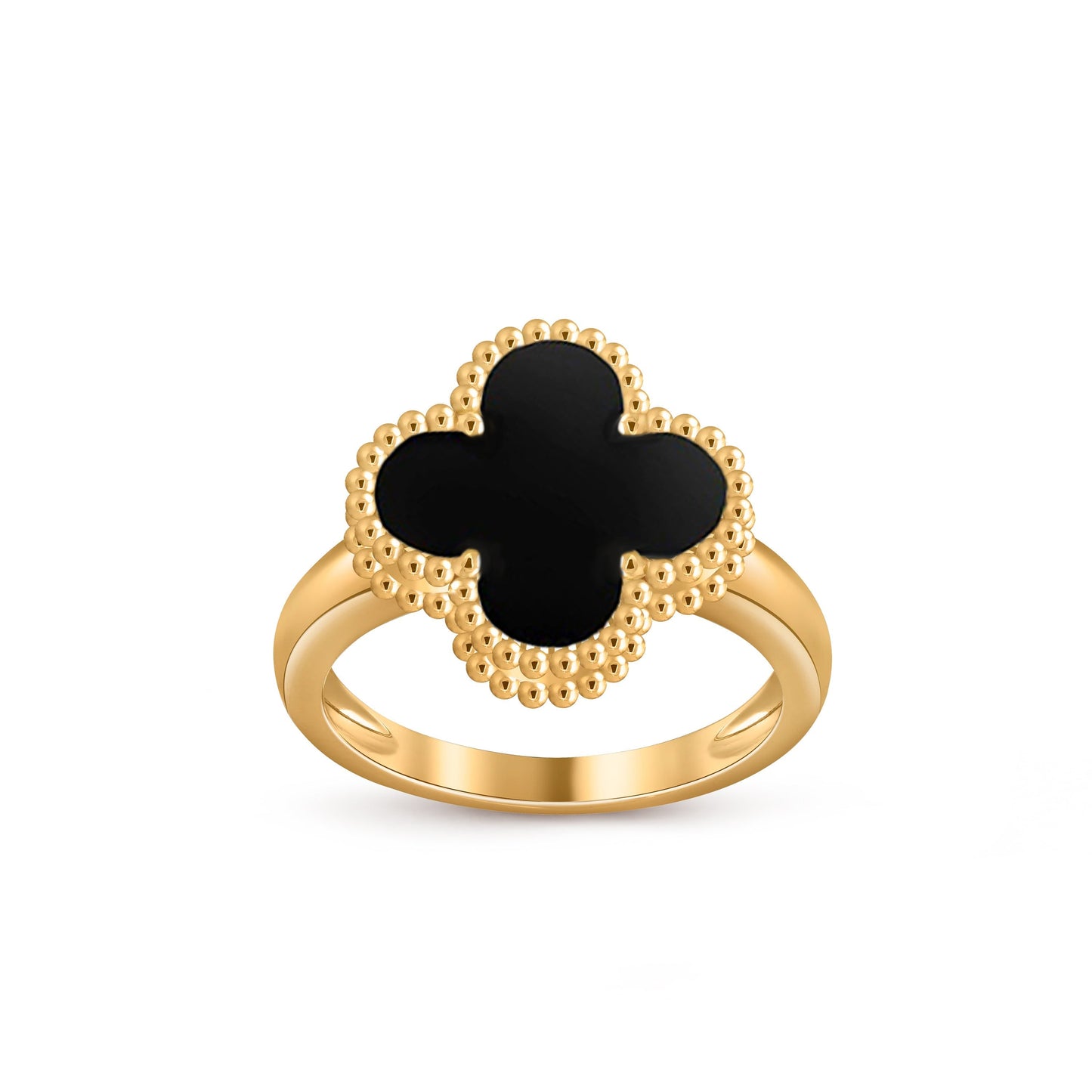 [LunaMar]LUCKY CLOVER VINTAGE GOLD RING COLLECTION