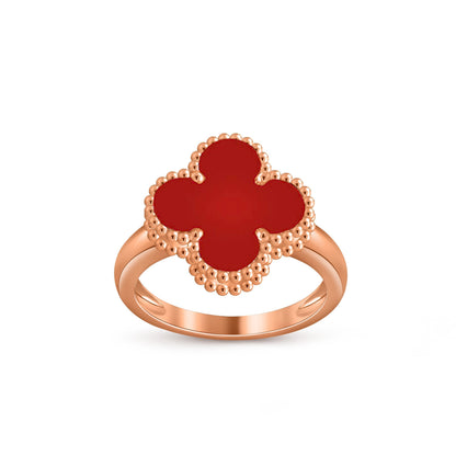 [LunaMar]LUCKY CLOVER VINTAGE ROSE GOLD RING COLLECTION