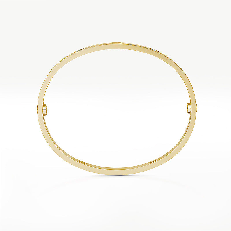 [LunaMar]CLASSIC 6.1MM LOVE BANGLE - 4-DIAMOND