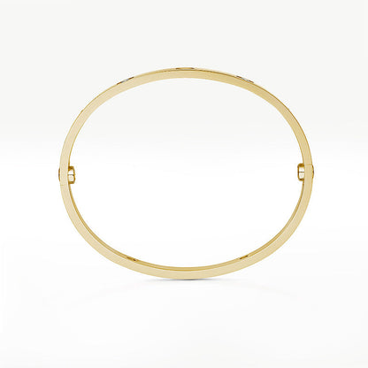 [LunaMar]CLASSIC 6.1MM LOVE BANGLE - 4-DIAMOND
