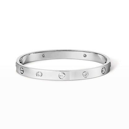 [LunaMar]CLASSIC 6.1MM LOVE BANGLE - 4-DIAMOND