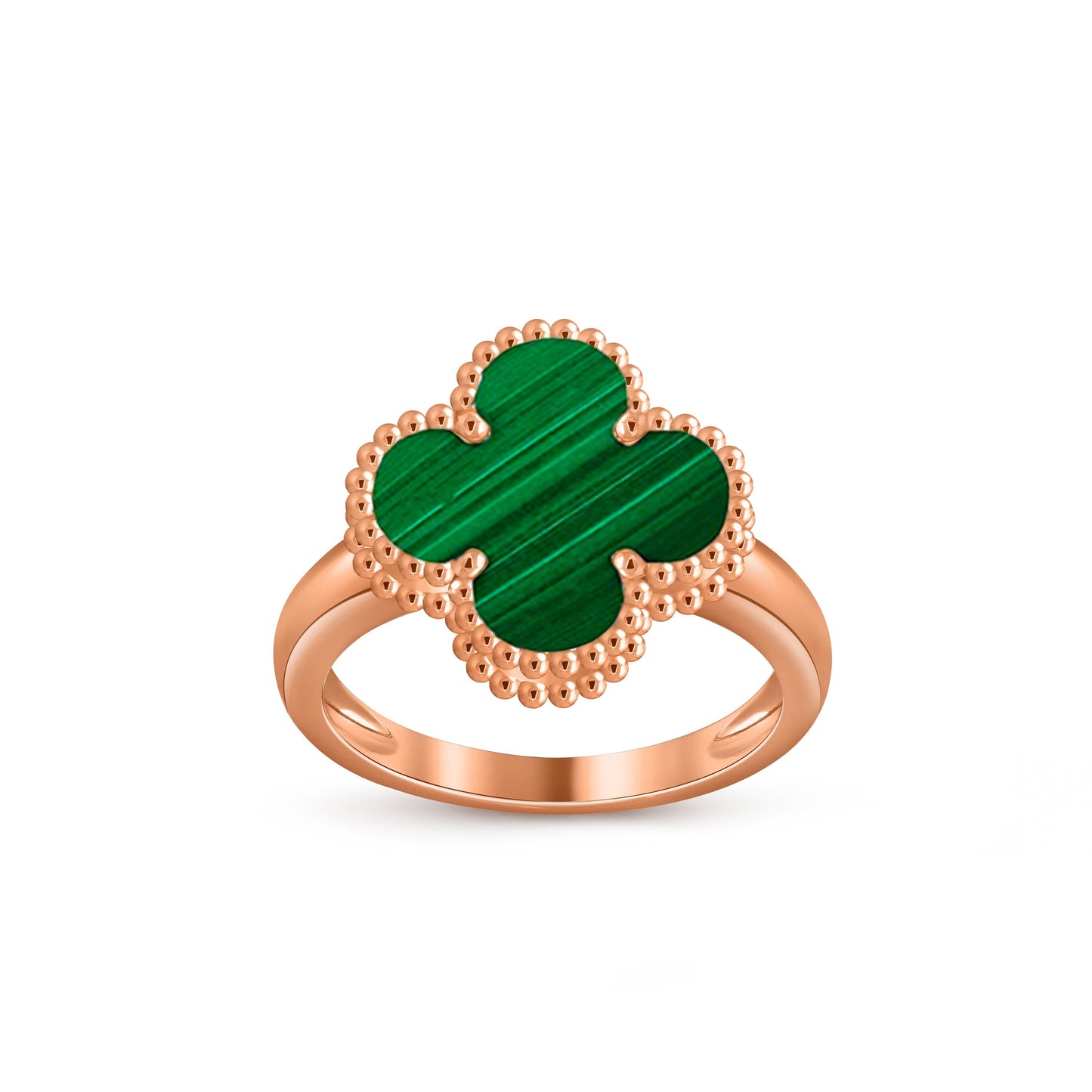 [LunaMar]LUCKY CLOVER VINTAGE ROSE GOLD RING COLLECTION