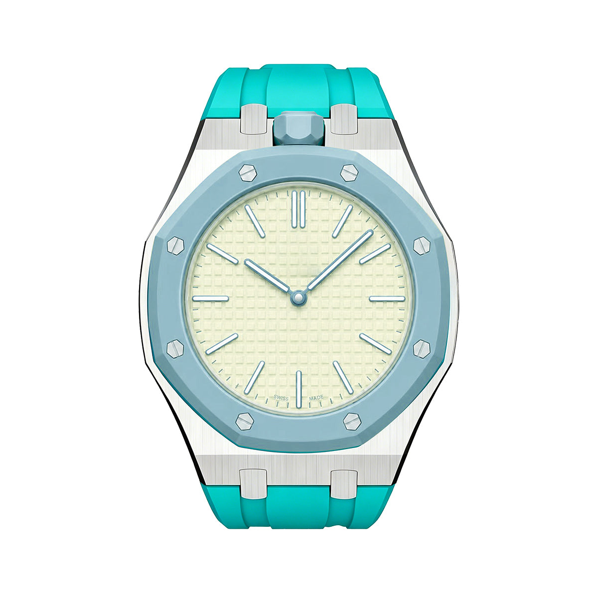 [LunaMar]ROYAL OAK POP EXCLUSIVE STEEL CASE & SILICONE STRAP