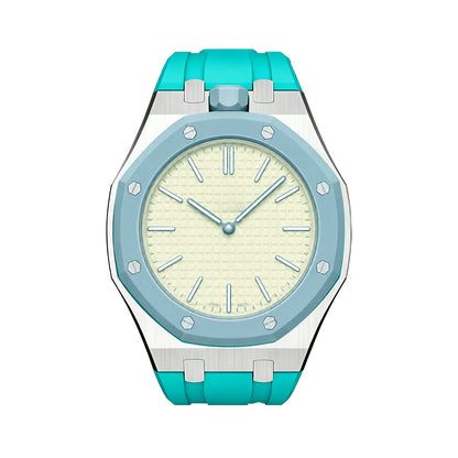 [LunaMar]ROYAL OAK POP EXCLUSIVE STEEL CASE & SILICONE STRAP