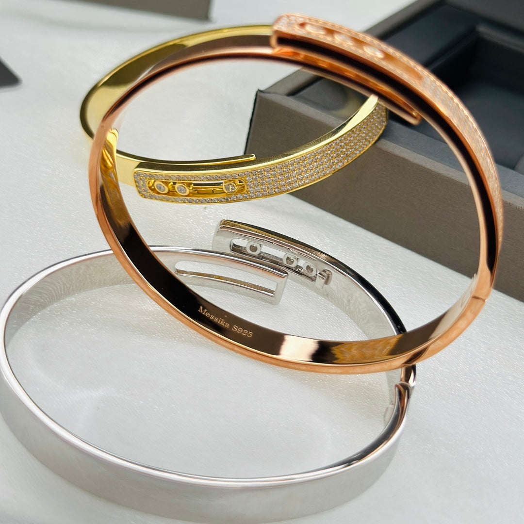 [LunaMar]MOVE NOA PAVÉ DIAMOND BANGLE BRACELET