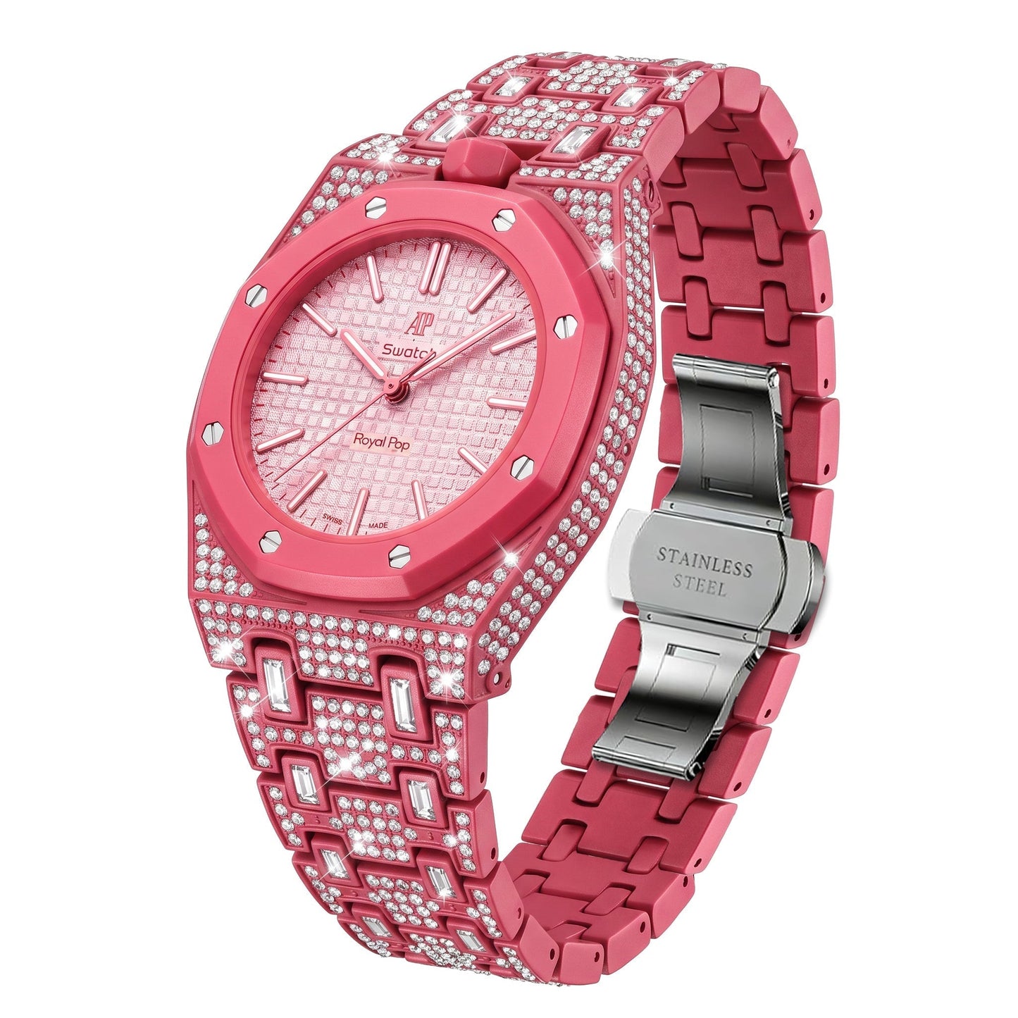 [LunaMar]Royal Oak Pop Exclusive Bioceramic Case & Bioceramic Strap Full Diamond