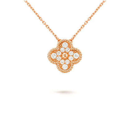 [LunaMar]15MM CLOVER FLOWER PENDANT NECKLACE COLLECTION