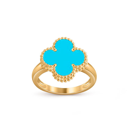 [LunaMar]LUCKY CLOVER VINTAGE GOLD RING COLLECTION