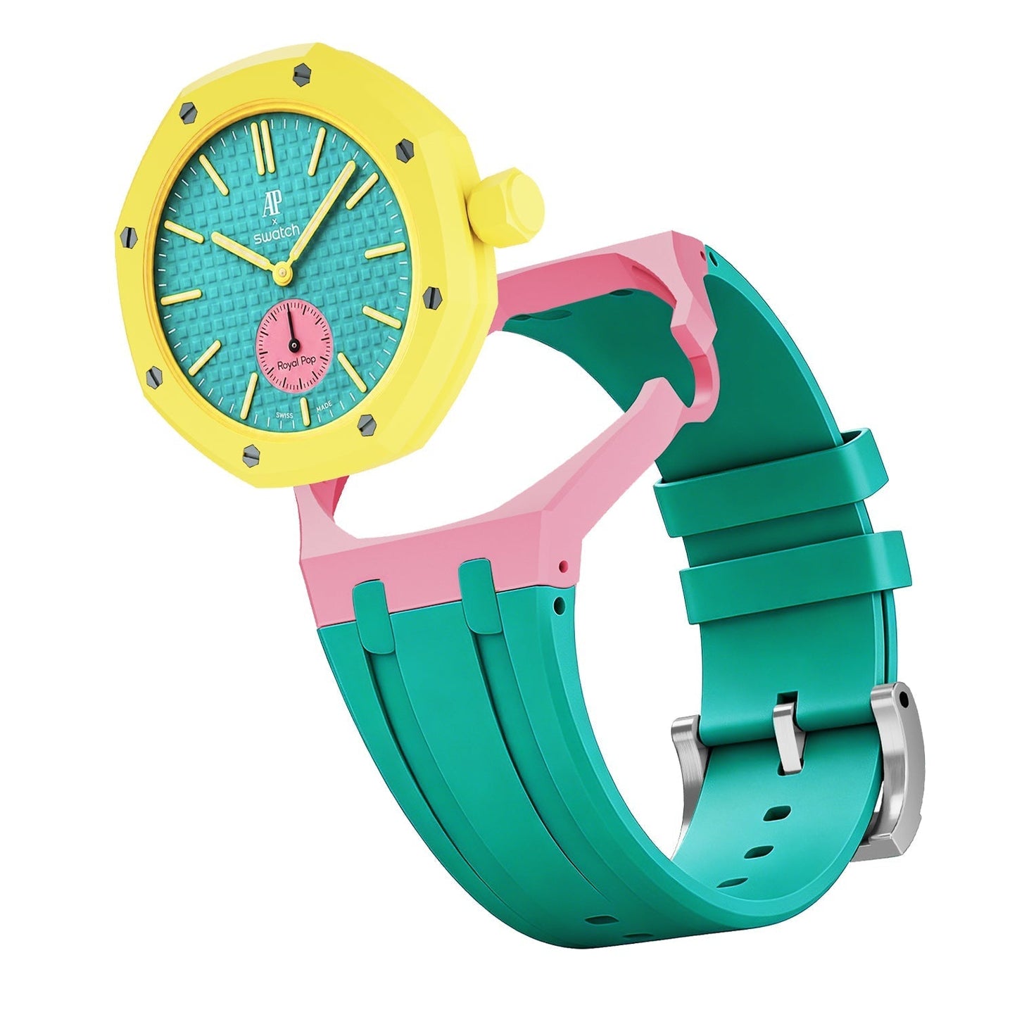 [LunaMar]Royal Oak Pop Exclusive Bioceramic Case & Silicone Strap Mix Color