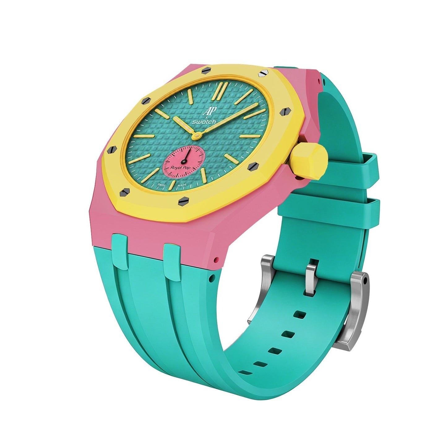 [LunaMar]Royal Oak Pop Exclusive Bioceramic Case & Silicone Strap Mix Color