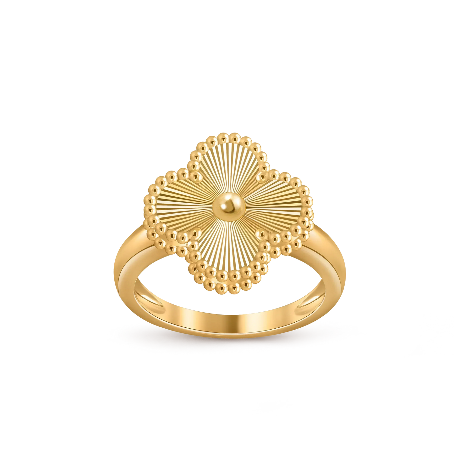 [LunaMar]LUCKY CLOVER VINTAGE GOLD RING COLLECTION
