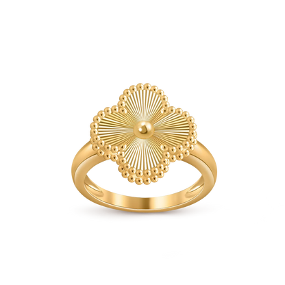 [LunaMar]LUCKY CLOVER VINTAGE GOLD RING COLLECTION