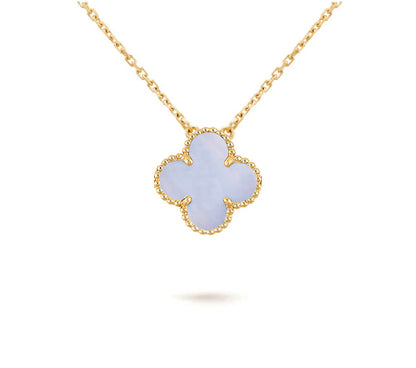 [LunaMar]15MM CLOVER FLOWER PENDANT NECKLACE COLLECTION