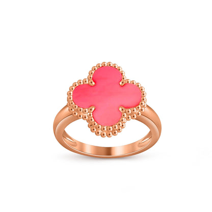 [LunaMar]LUCKY CLOVER VINTAGE ROSE GOLD RING COLLECTION