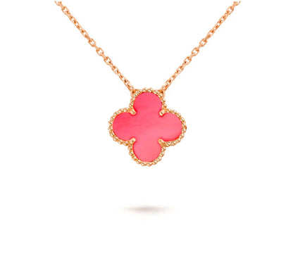 [LunaMar]15MM CLOVER FLOWER PENDANT NECKLACE COLLECTION