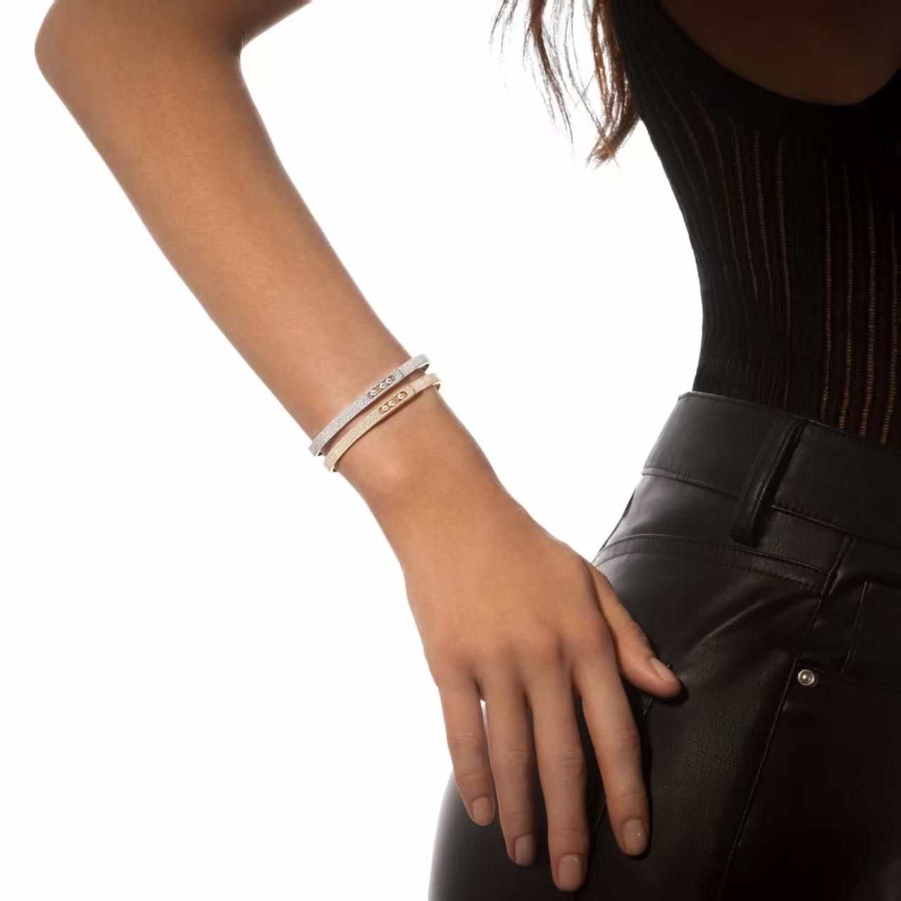 [LunaMar]MOVE NOA FULL-PAVÉ DIAMOND BANGLE BRACELET