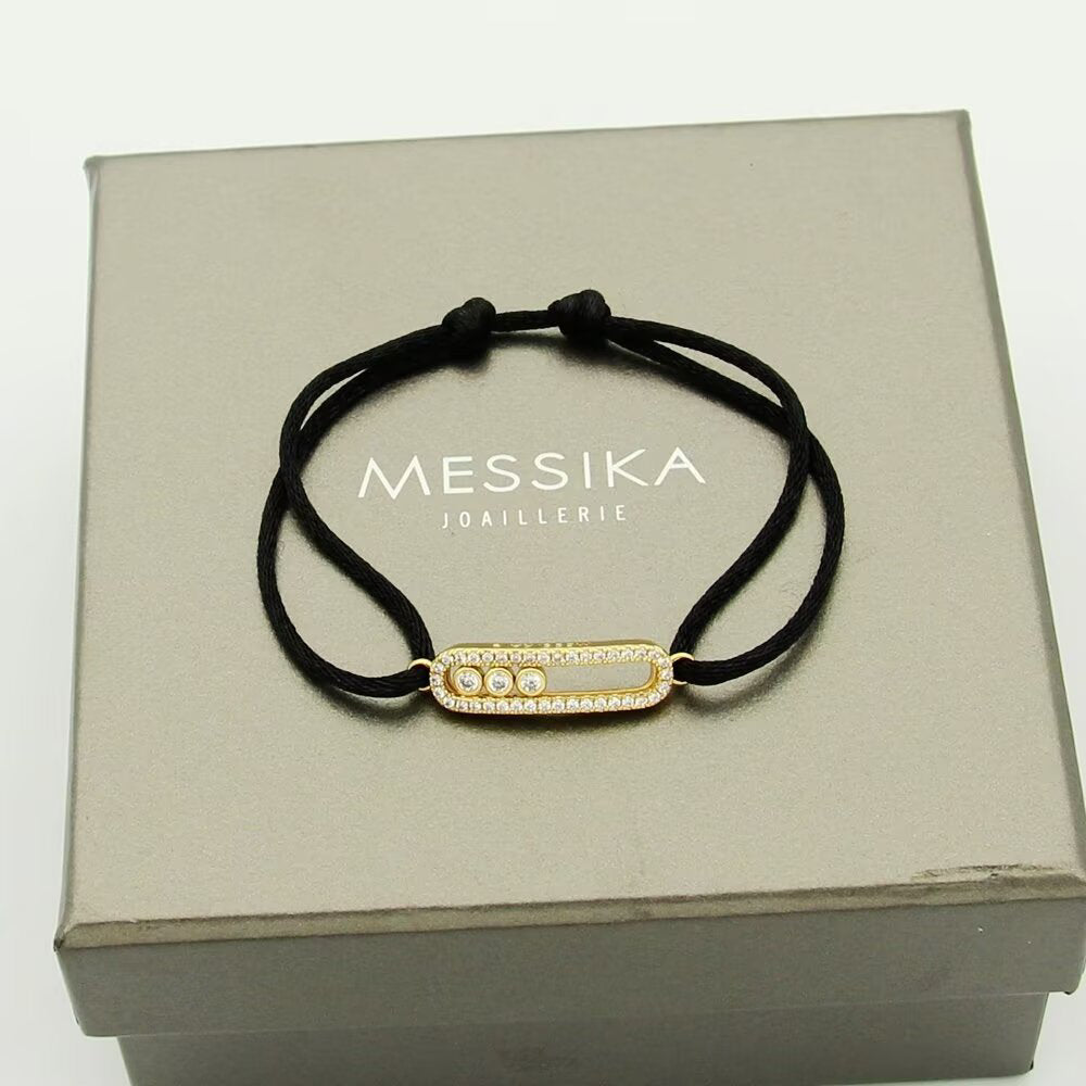 [LunaMar]CARE(S) PAVÉ CORD BRACELET