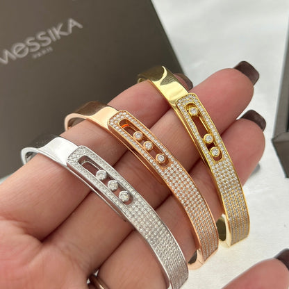 [LunaMar]MOVE NOA PAVÉ DIAMOND BANGLE BRACELET