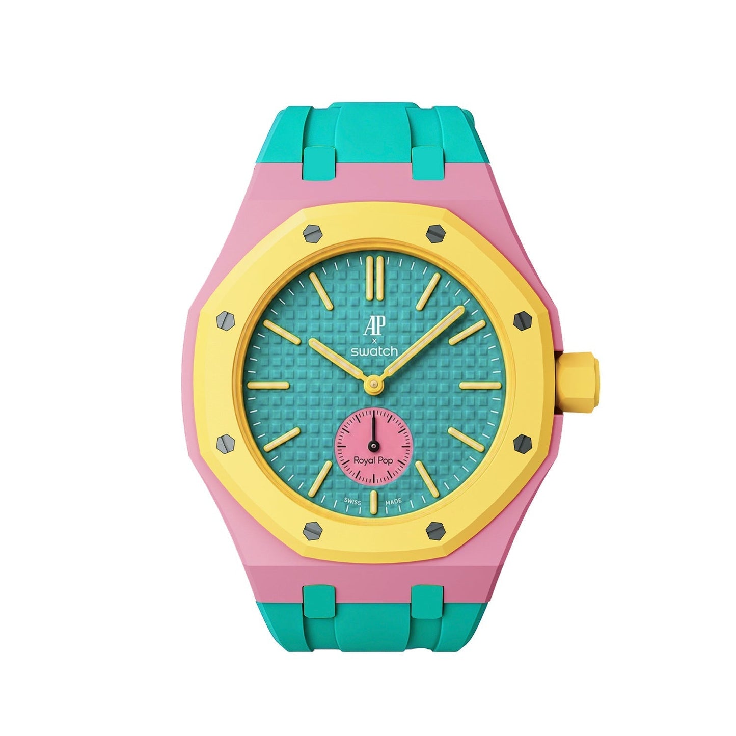 [LunaMar]Royal Oak Pop Exclusive Bioceramic Case & Silicone Strap Mix Color