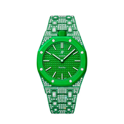 [LunaMar]Royal Oak Pop Exclusive Bioceramic Case & Bioceramic Strap Full Diamond