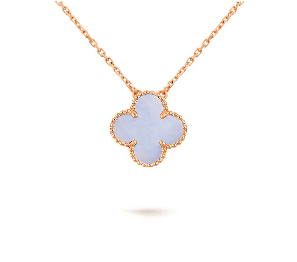 [LunaMar]15MM CLOVER FLOWER PENDANT NECKLACE COLLECTION