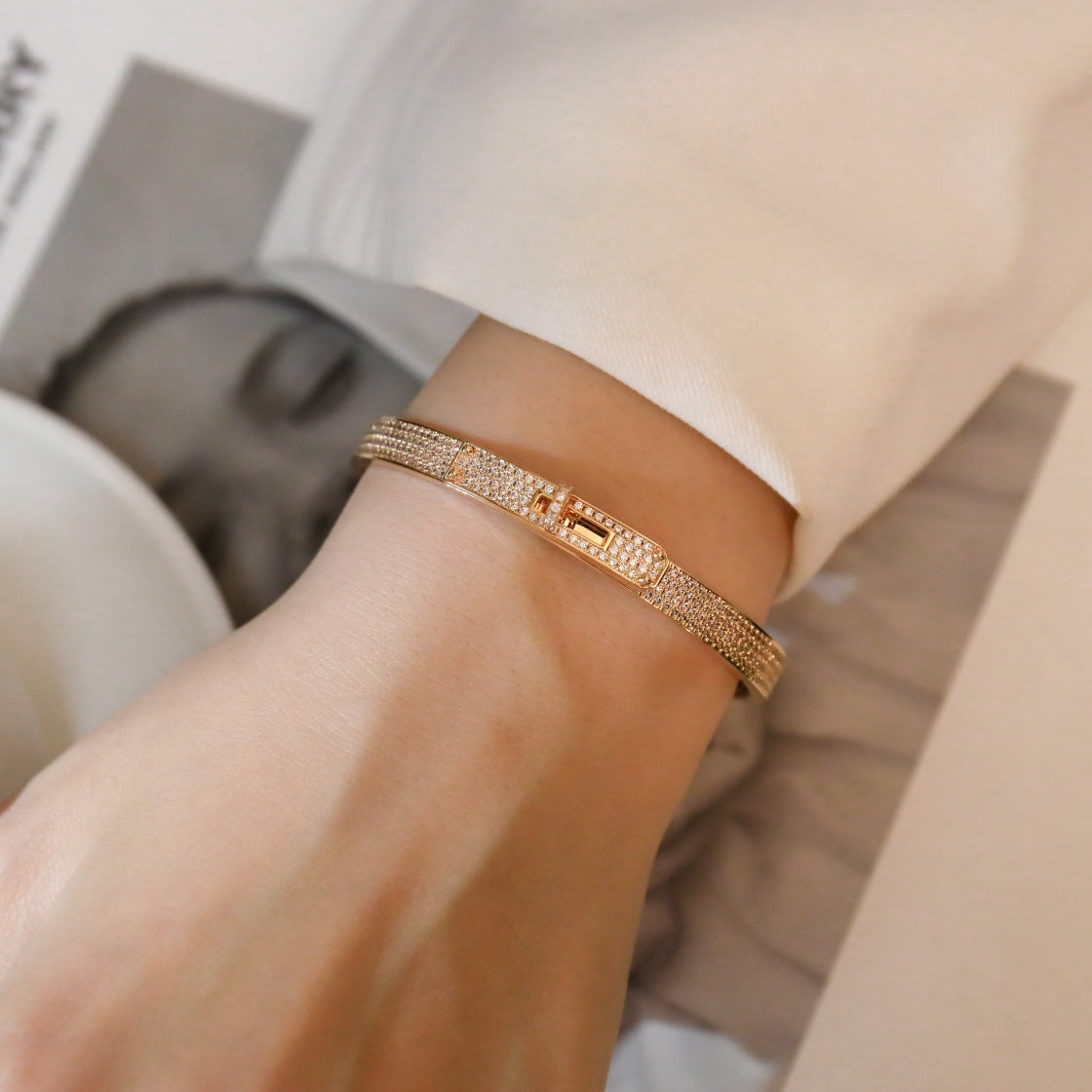 [LunaMar]KELLY BRACELET DIAMOND PAVED