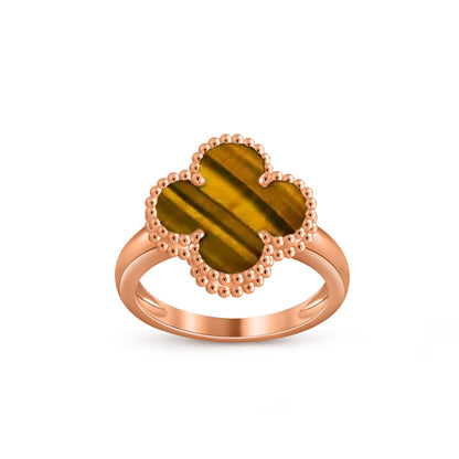 [LunaMar]LUCKY CLOVER VINTAGE ROSE GOLD RING COLLECTION
