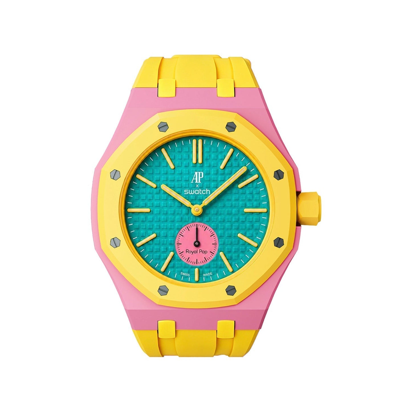 [LunaMar]Royal Oak Pop Exclusive Bioceramic Case & Silicone Strap Mix Color