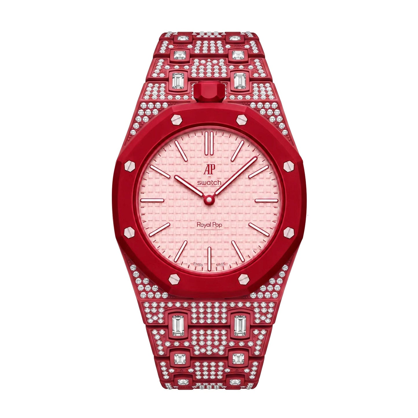 [LunaMar]Royal Oak Pop Exclusive Bioceramic Case & Bioceramic Strap Full Diamond