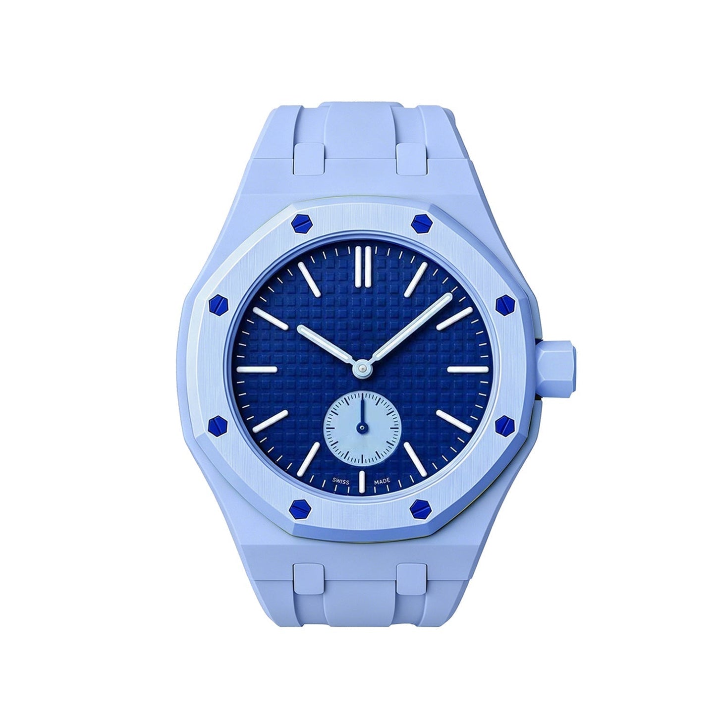 [LunaMar]OAK POP EXCLUSIVE LIGHT BLUE SILICONE STRAP