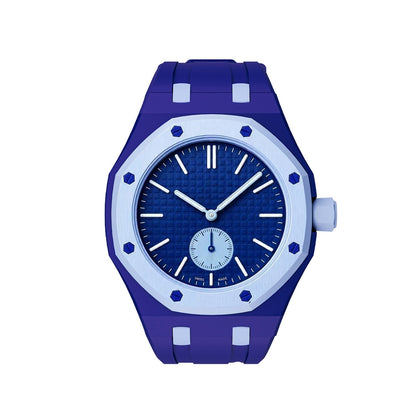 [LunaMar]OAK POP EXCLUSIVE DARK BLUE AND LIGHT BLUE SILICONE STRAP