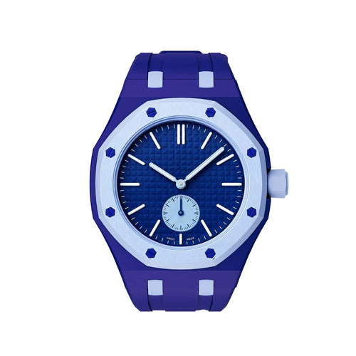 [LunaMar]OAK POP EXCLUSIVE DARK BLUE AND LIGHT BLUE SILICONE STRAP