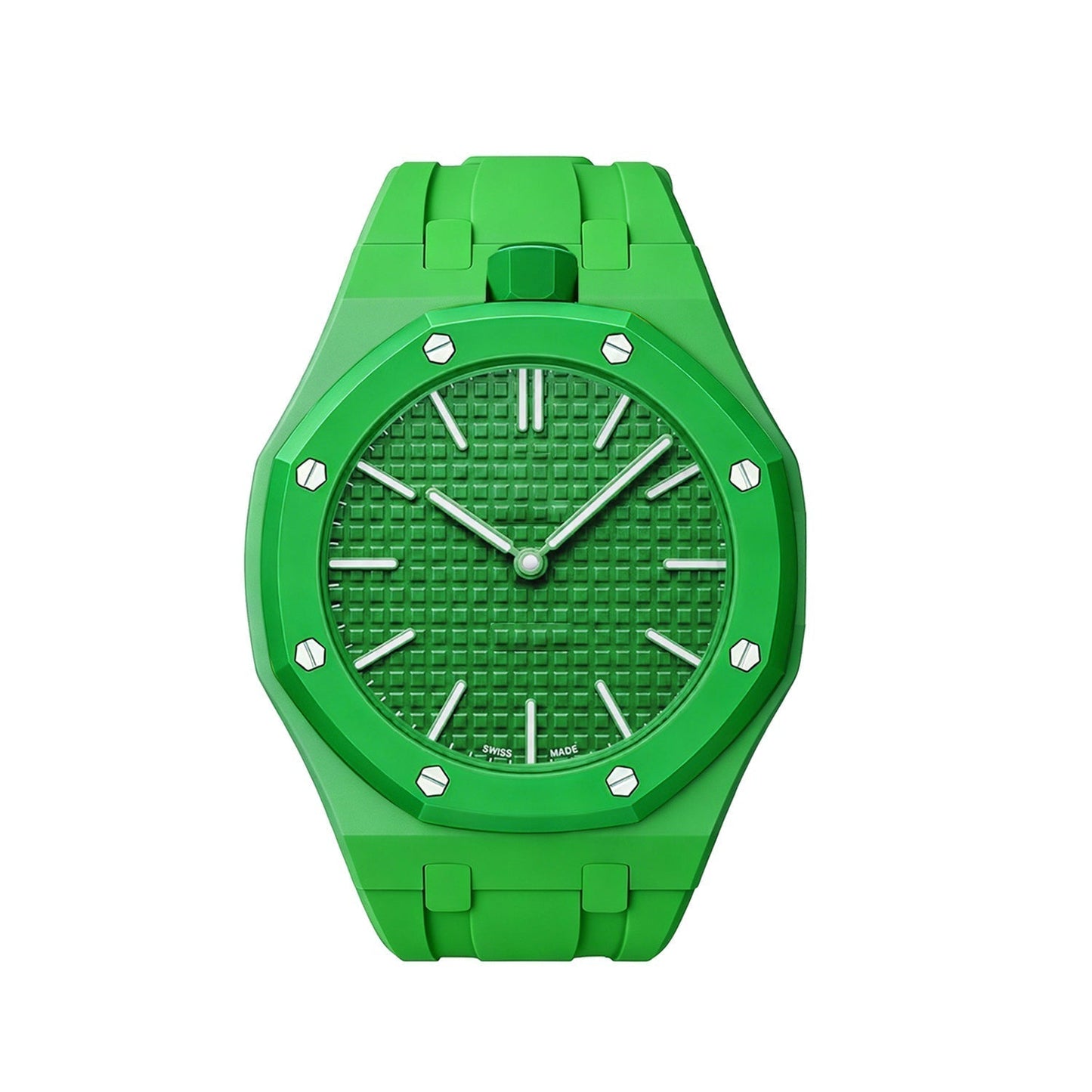 [LunaMar]OAK POP EXCLUSIVE GREEN SILICONE STRAP