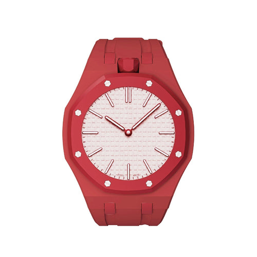 [LunaMar]OAK POP EXCLUSIVE RED SILICONE STRAP