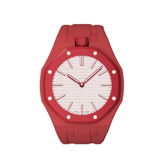 [LunaMar]OAK POP EXCLUSIVE RED SILICONE STRAP