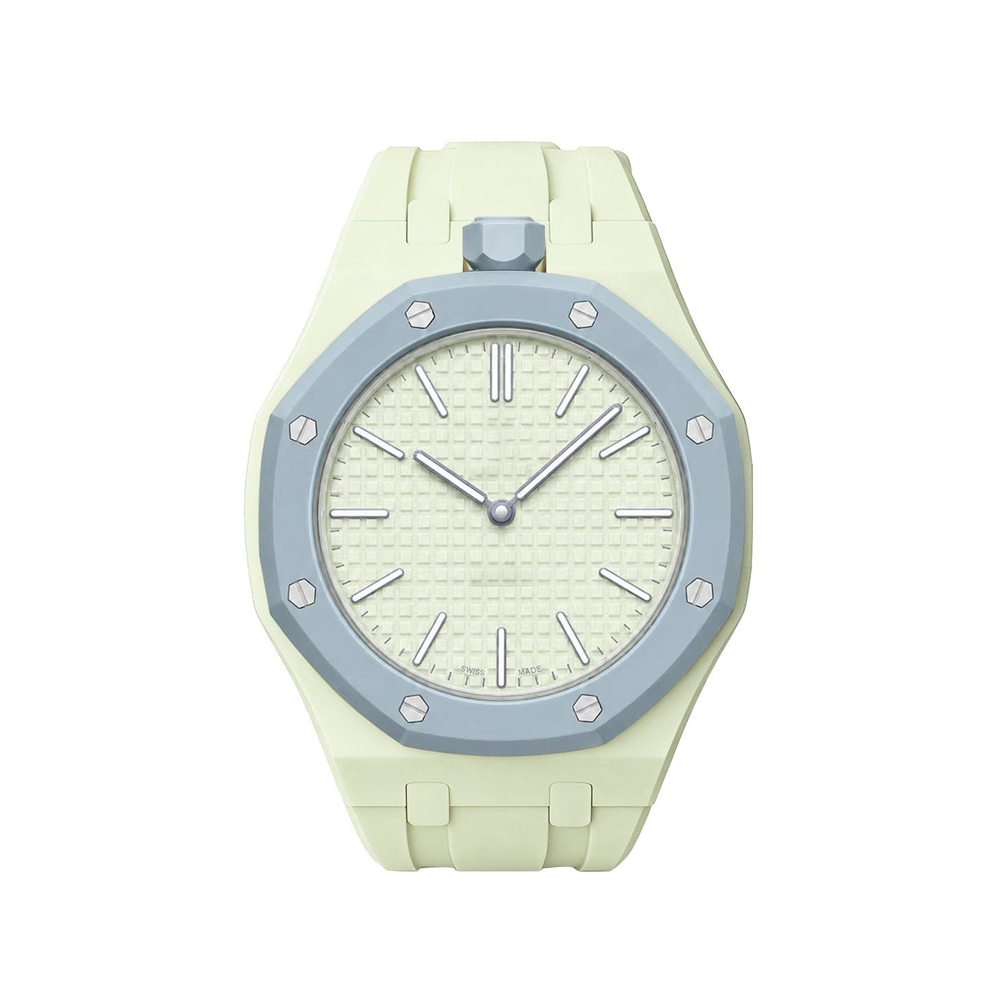 [LunaMar]OAK POP EXCLUSIVE CREAMY YELLOW SILICONE STRAP