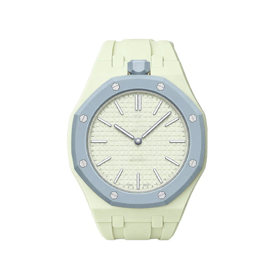 [LunaMar]OAK POP EXCLUSIVE CREAMY YELLOW SILICONE STRAP