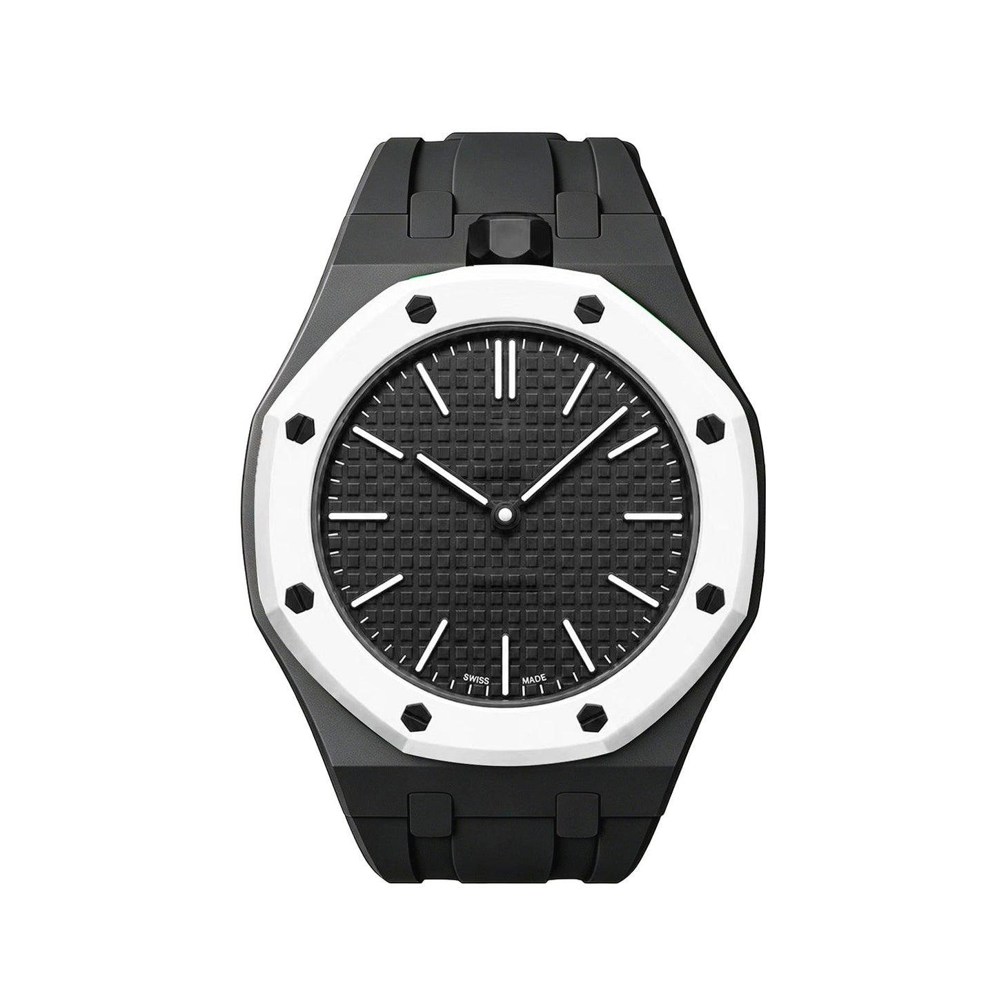 [LunaMar]OAK POP EXCLUSIVE BLACK SILICONE STRAP